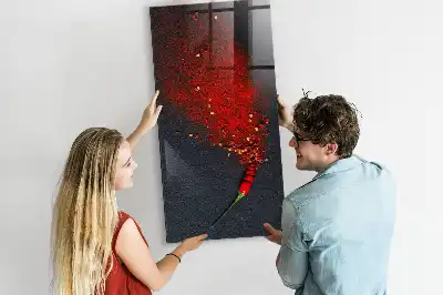 Tableau magnétique pour dessiner poudre de paprika
