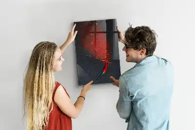 Tableau magnétique pour dessiner poudre de paprika