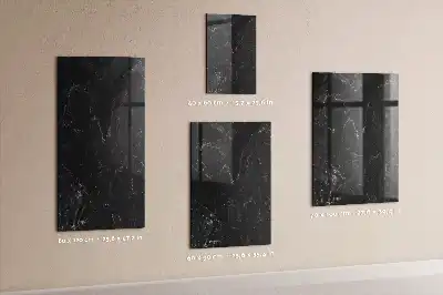 Tableau magnétique pour écriture effet marbre sombre