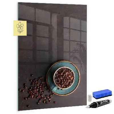 Tableau magnétique pour dessiner grains de café