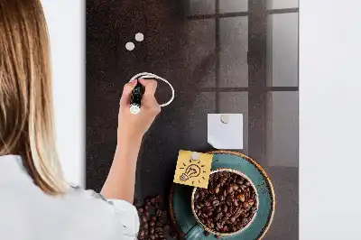 Tableau magnétique pour dessiner grains de café