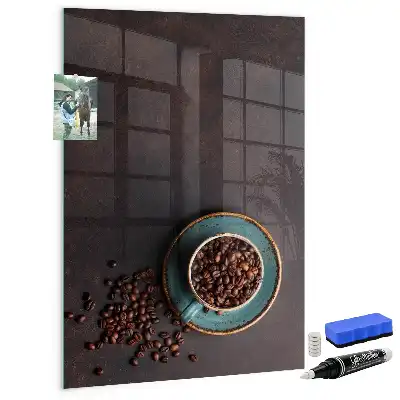 Tableau magnétique pour dessiner grains de café
