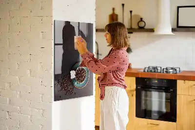 Tableau magnétique pour dessiner grains de café