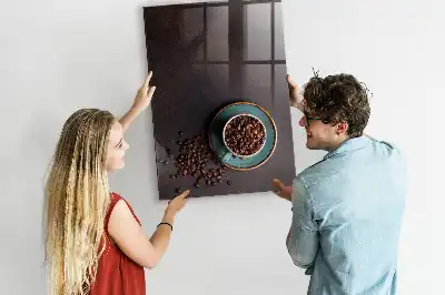 Tableau magnétique pour dessiner grains de café