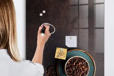 Tableau magnétique pour dessiner grains de café
