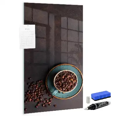 Tableau magnétique pour dessiner grains de café