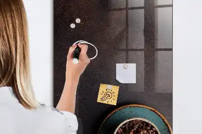 Tableau magnétique pour dessiner grains de café
