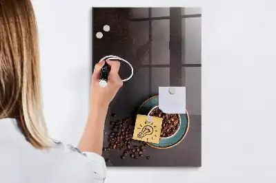 Tableau magnétique pour dessiner grains de café