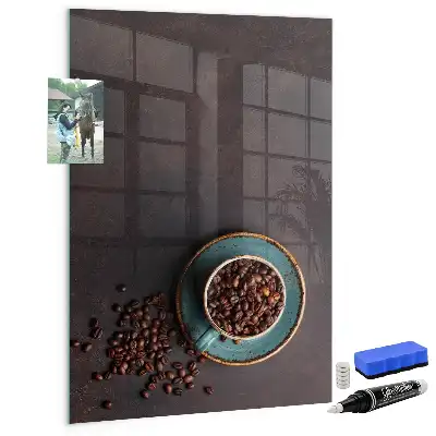 Tableau magnétique pour dessiner grains de café