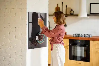 Tableau magnétique pour dessiner grains de café