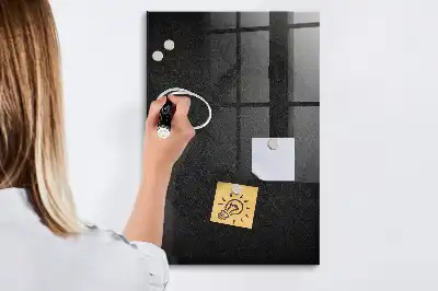 Tableau magnétique pour écrire en coloris roche sombre