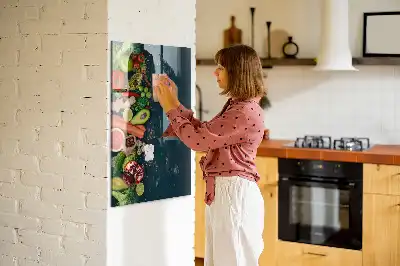 Tableau magnétique pour dessiner modèle végétalien