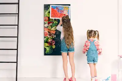 Tableau magnétique pour dessiner modèle végétalien