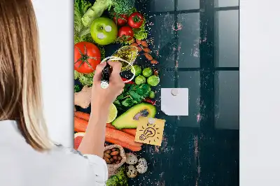Tableau magnétique pour dessiner modèle végétalien