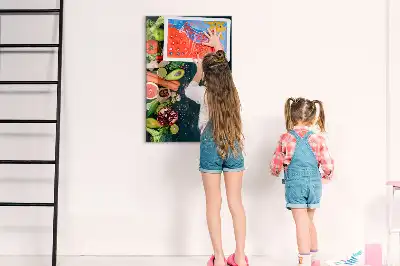 Tableau magnétique pour dessiner modèle végétalien