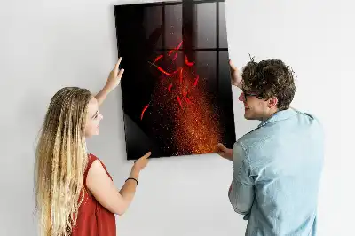 Tableau magnétique pour écrire piments forts