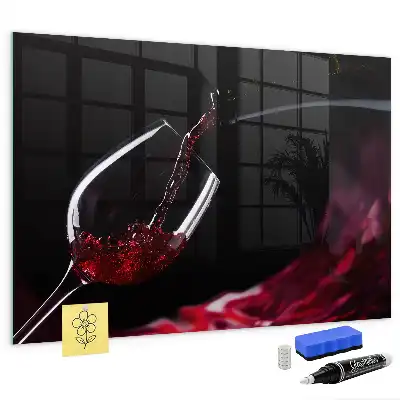 Tableau magnétique avec feutre vin