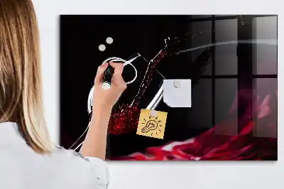 Tableau magnétique avec feutre vin