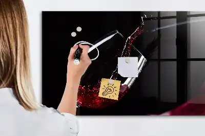 Tableau magnétique avec feutre vin