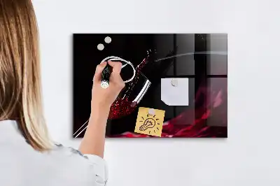 Tableau magnétique avec feutre vin
