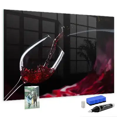 Tableau magnétique avec feutre vin