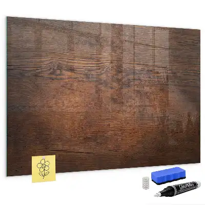 Tableau magnétique effaçable à sec en vieux bois
