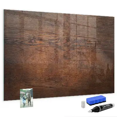 Tableau magnétique effaçable à sec en vieux bois