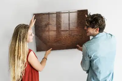 Tableau magnétique effaçable à sec en vieux bois