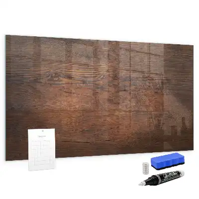 Tableau magnétique effaçable à sec en vieux bois