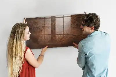 Tableau magnétique effaçable à sec en vieux bois