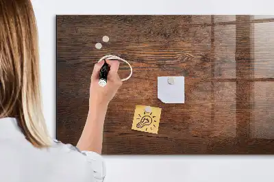Tableau magnétique effaçable à sec en vieux bois