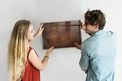 Tableau magnétique effaçable à sec en vieux bois
