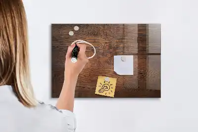 Tableau magnétique effaçable à sec en vieux bois