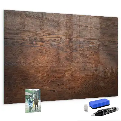 Tableau magnétique effaçable à sec en vieux bois