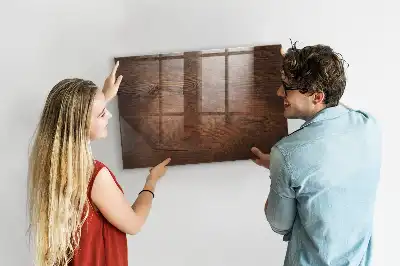 Tableau magnétique effaçable à sec en vieux bois