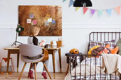 Tableau magnétique effaçable à sec modèle vieux tronc d'arbre