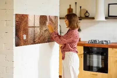 Tableau magnétique effaçable à sec modèle vieux tronc d'arbre