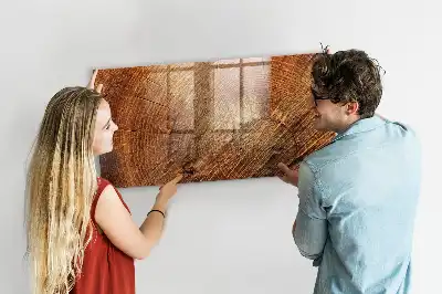 Tableau magnétique effaçable à sec modèle vieux tronc d'arbre