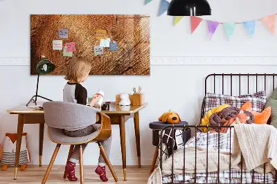Tableau magnétique effaçable à sec modèle vieux tronc d'arbre