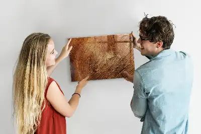 Tableau magnétique effaçable à sec modèle vieux tronc d'arbre