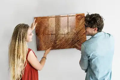 Tableau magnétique effaçable à sec modèle vieux tronc d'arbre