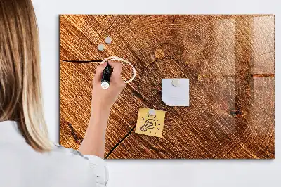 Tableau magnétique avec feutre en bois décoratif