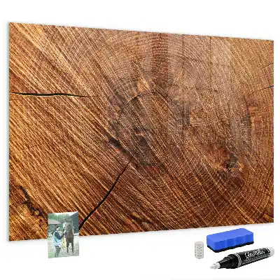 Tableau magnétique avec feutre en bois décoratif