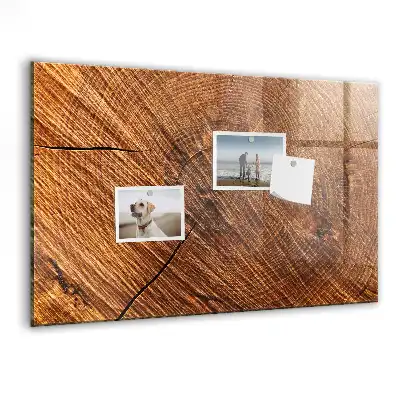 Tableau magnétique avec feutre en bois décoratif