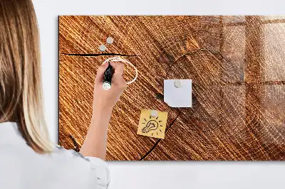 Tableau magnétique avec feutre en bois décoratif