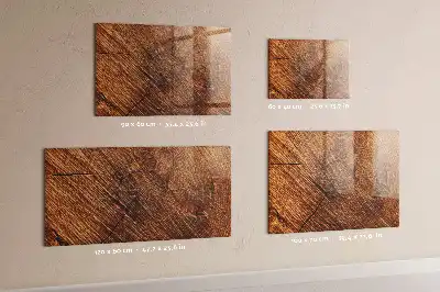 Tableau magnétique avec feutre en bois décoratif