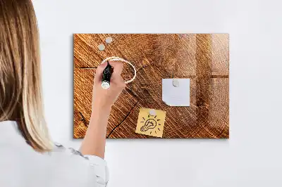 Tableau magnétique avec feutre en bois décoratif