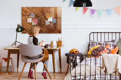 Tableau magnétique avec feutre en bois décoratif