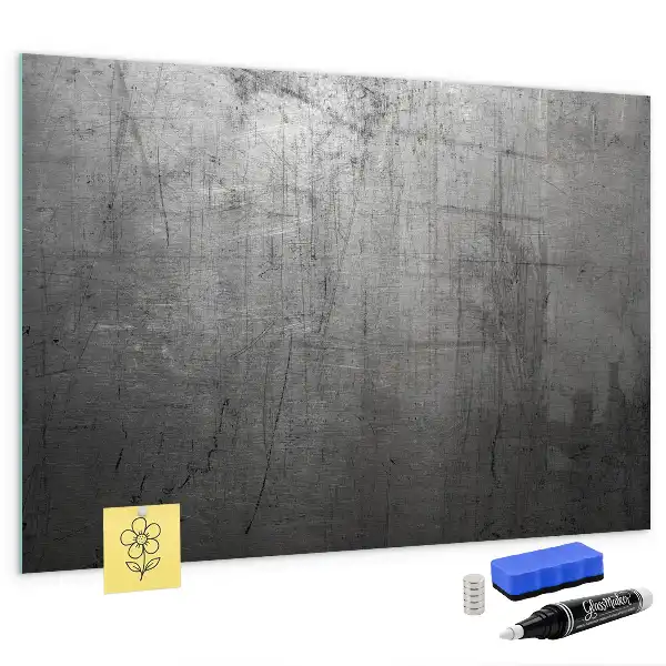 Tableau magnétique avec feutre mur métallique