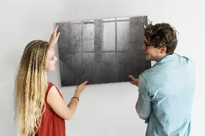 Tableau magnétique avec feutre mur métallique